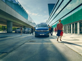 Transporter Kombi parked in a street